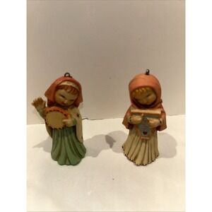 Lot of 2 Vintage  ANRI‎ FERRANDIZ Toriart Angels Christmas  Ornaments